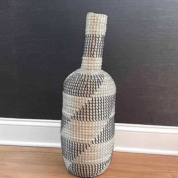 West Elm Accents West Elm Large Rattan Vase Poshmark